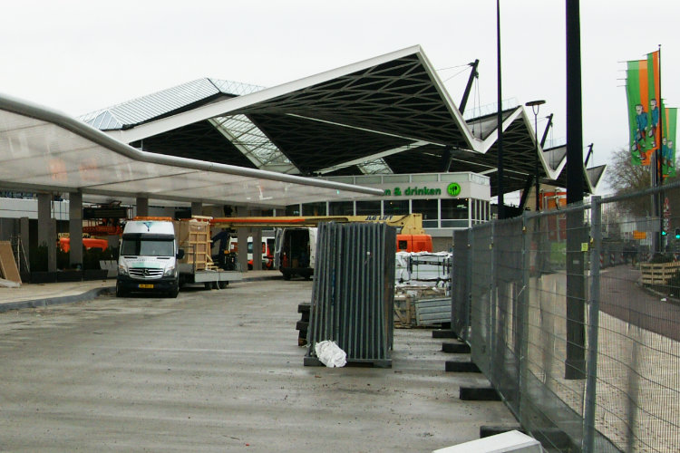 Kitwerk aan nieuw busstation Tilburg